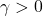 \gamma > 0